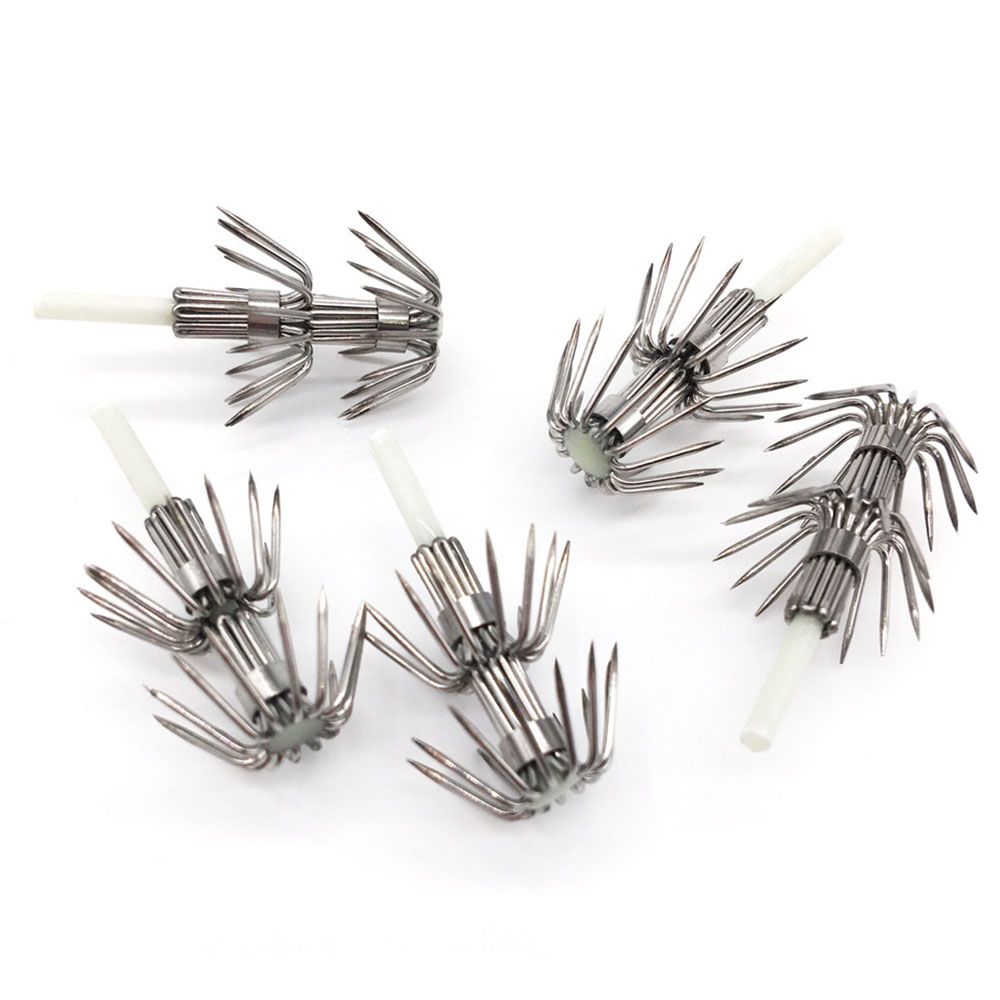 5Pcs Stainless Steel Double La - Fishing Hook Assortment 评论和价格