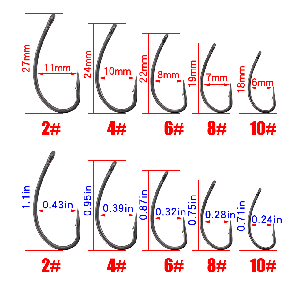 Hirisi 30x Carp Fishing Hooks  - Fishing Hook Offset 评论和价格