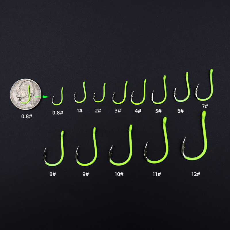 ZYZHE 25/50pcs Fluorescent Yel - Fishing Hook Offset 评论和价格