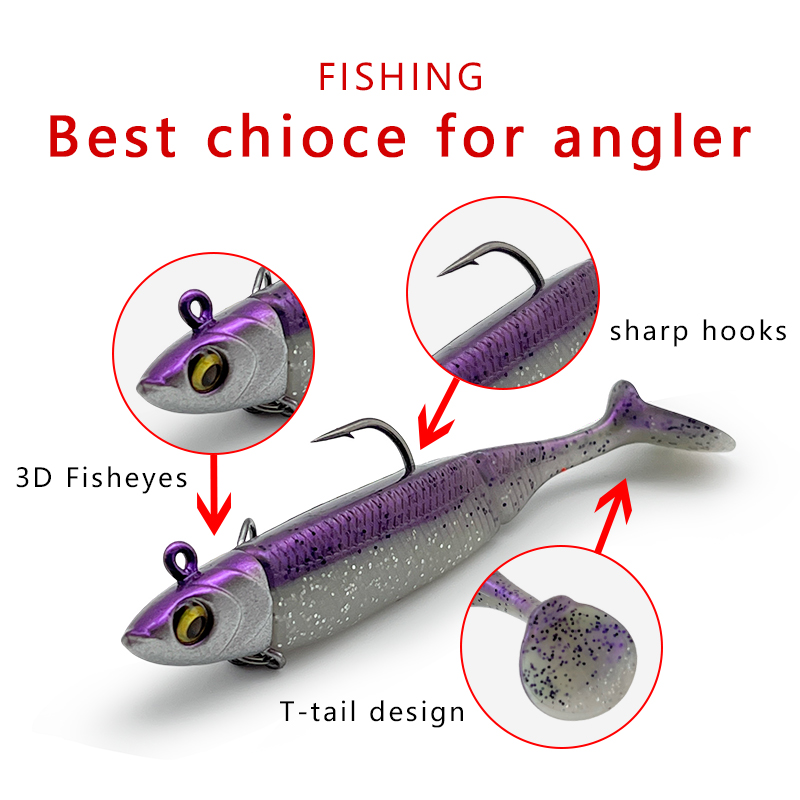 6Pcs Lead-Coated Fishing Lures - Fishing Hook Treble 评论和价格