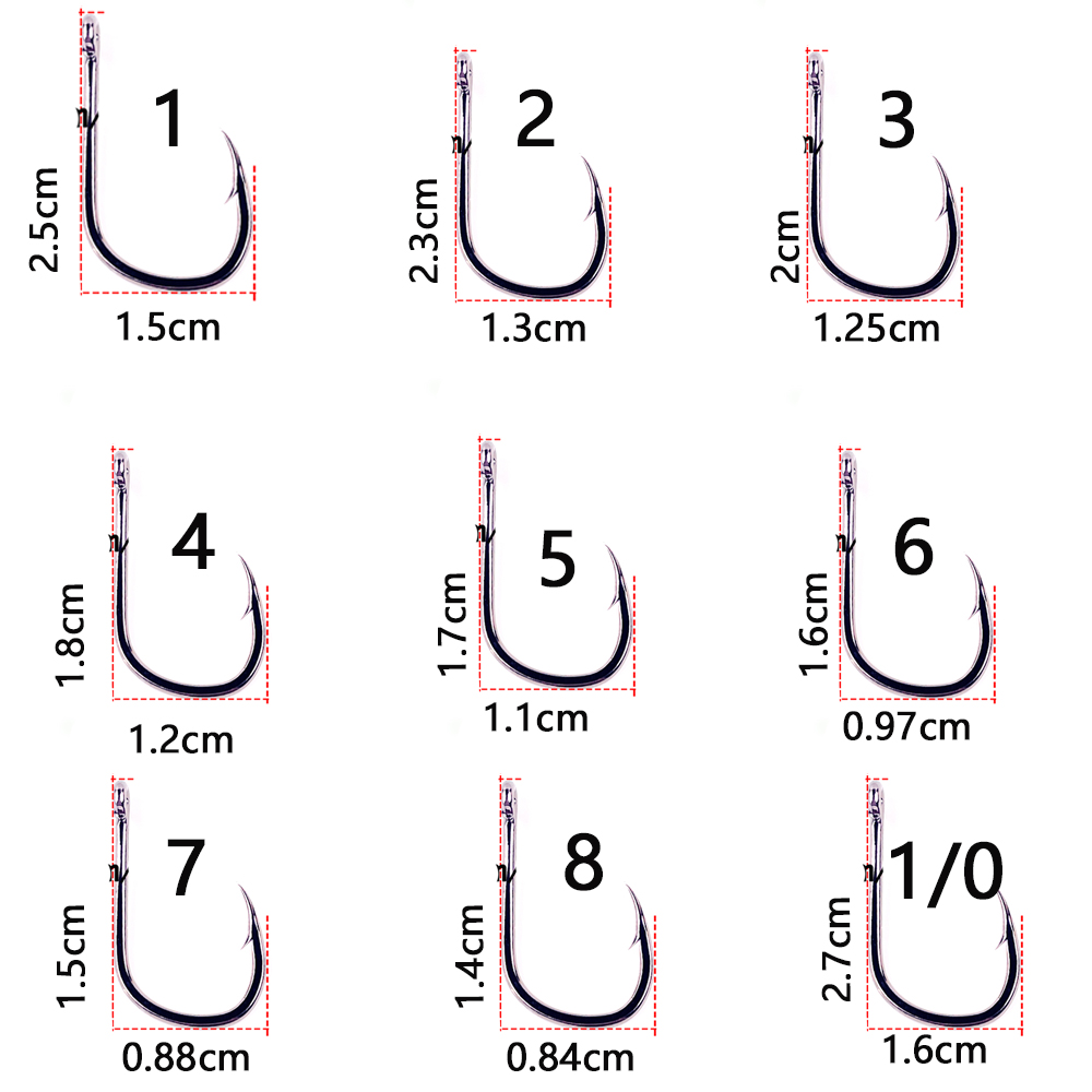 20pcs/lot Iseama 1/0#-14# Fish - Fishing Hook Assortment 评论和价格