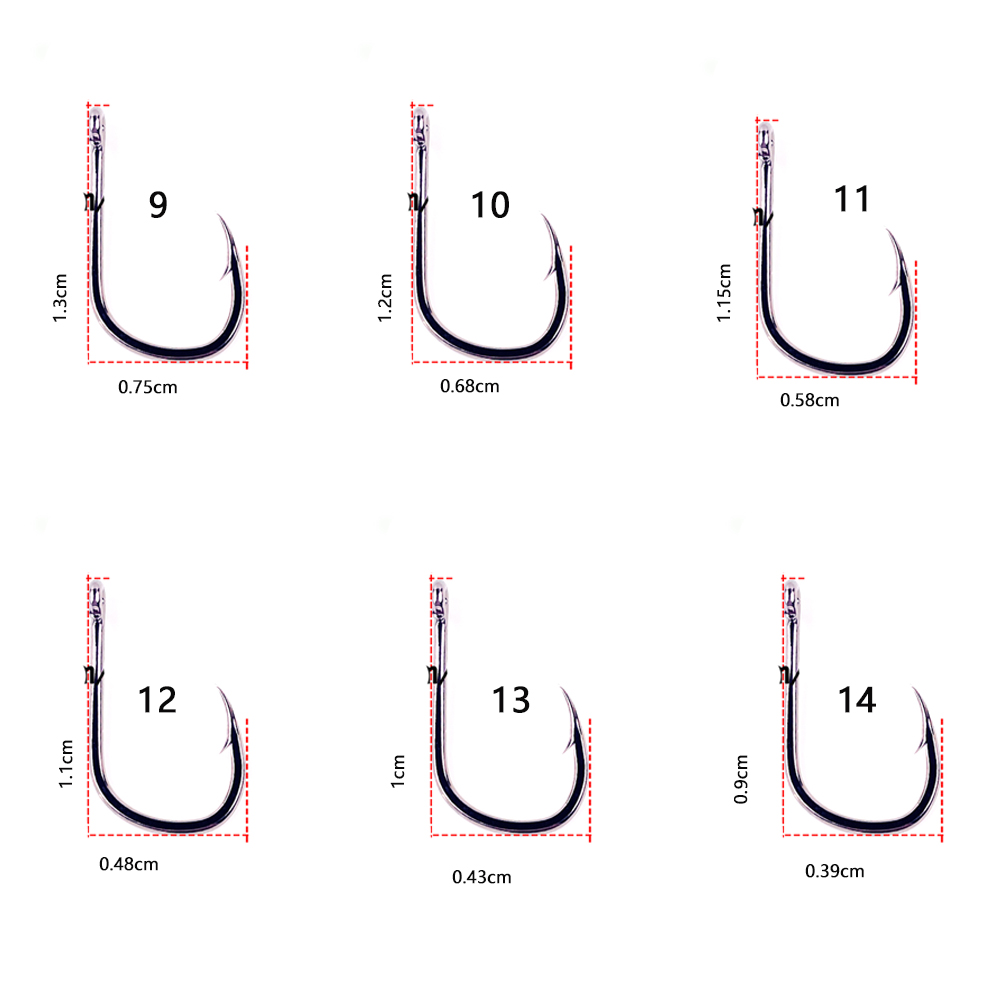 20pcs/lot Iseama 1/0#-14# Fish - Fishing Hook Assortment 评论和价格