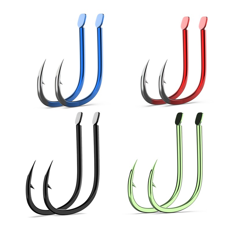 50Pcs Flat Fishing Hooks Sea B - Fishing Hook Assortment 评论和价格