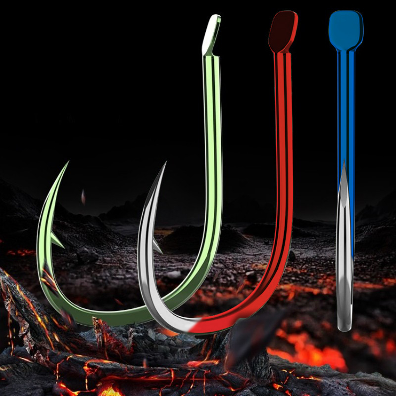 50Pcs Flat Fishing Hooks Sea B - Fishing Hook Assortment 评论和价格